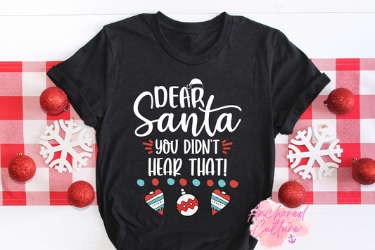 Dear Santa…you didn’t hear that