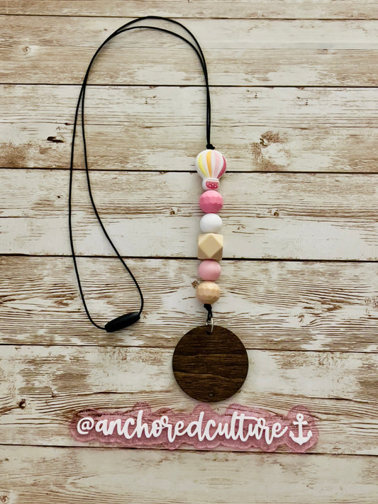 "Up, Up and Away Pinky" Custom Silicone Beaded Lanyard